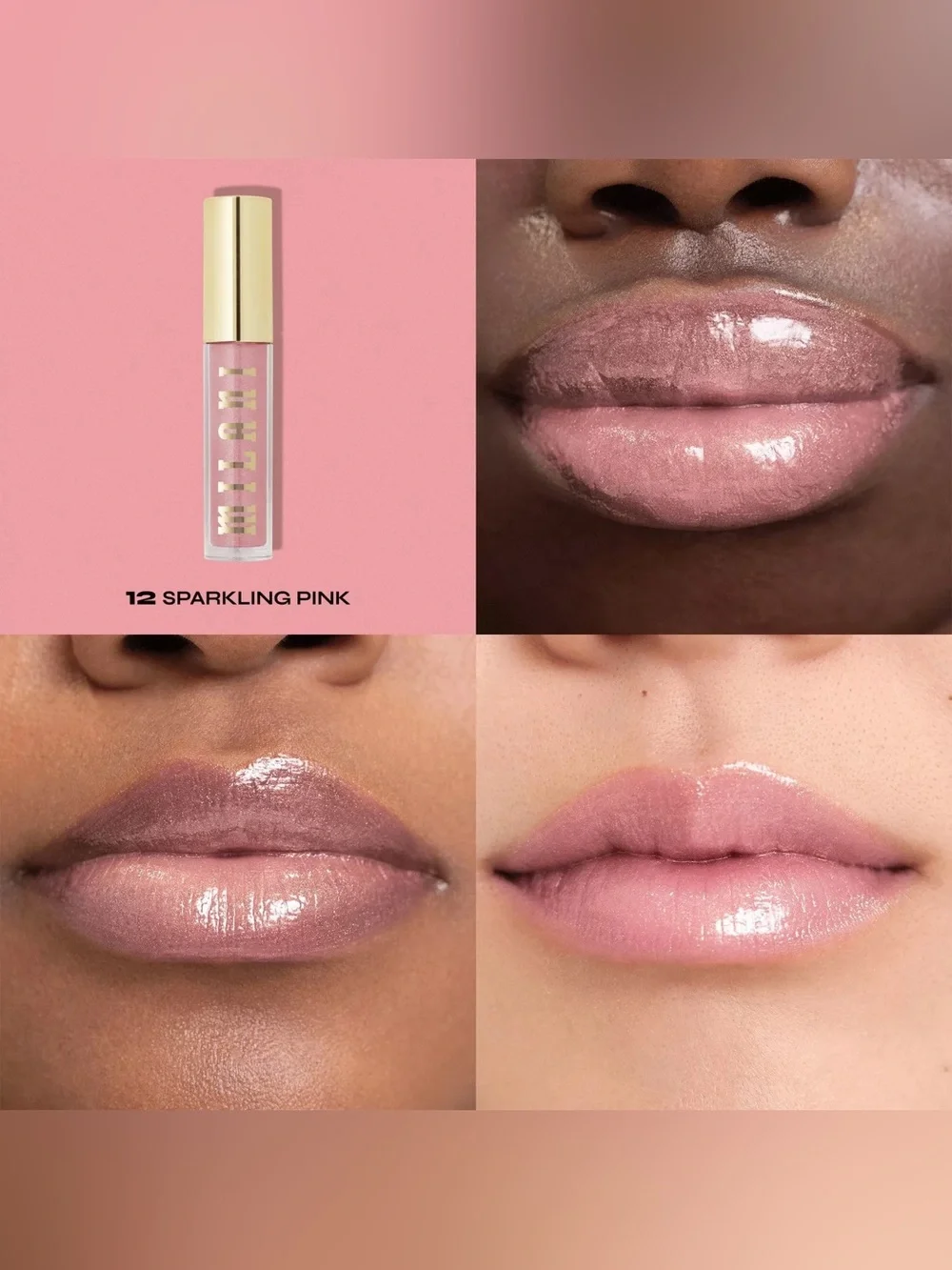 Milani Keep It Full Nourishing Lip Plumper - Sparkling Pink, NEW